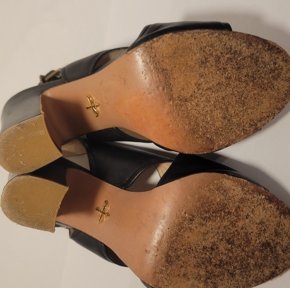 POUR LA VICTOIRE BLACK SLINGBACKS Sz 8.5 - Picture 8 of 12